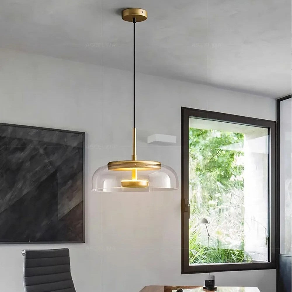 Suspension aérienne en verre | Style contemporain