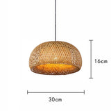 Plafonnier/ Suspension en bambou naturel au design minimaliste et moderne