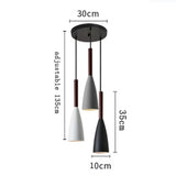 Suspension couleur aux choix en bois et aluminium au design nordique moderne en forme de bouteille