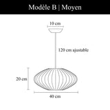 Suspension au design aérien | Style Japandi