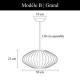 Suspension au design aérien | Style Japandi