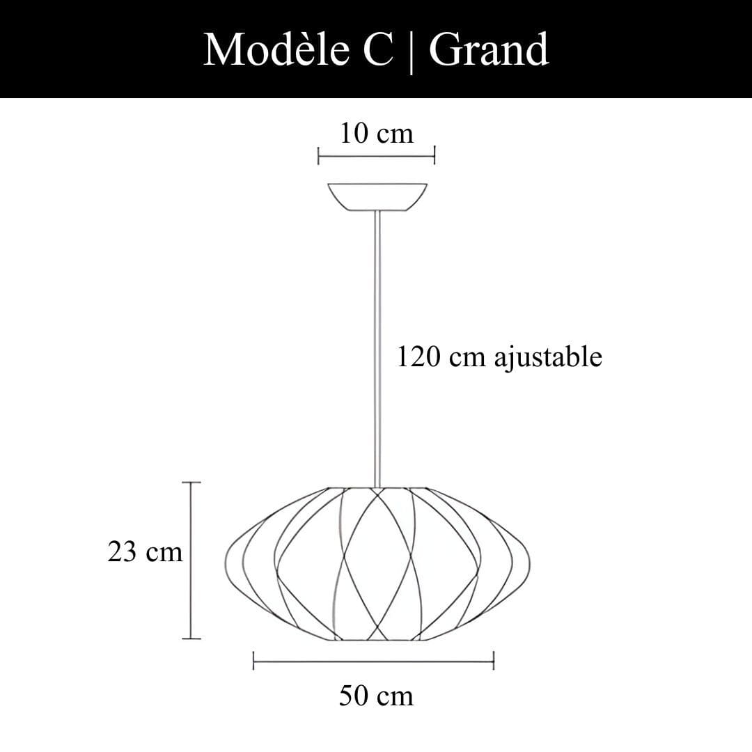 Suspension au design aérien | Style Japandi