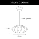 Suspension au design aérien | Style Japandi