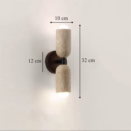Applique murale en pierre naturelle | Élégance wabi-sabi