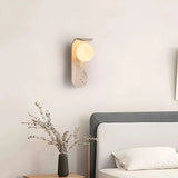 Applique murale élégante incurvée pierre naturelle | Style wabi sabi