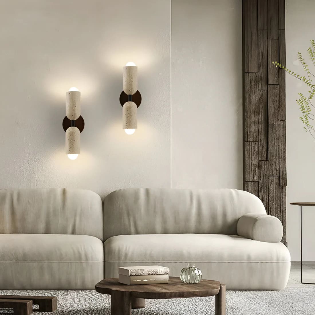 Applique murale en pierre naturelle | Élégance wabi-sabi