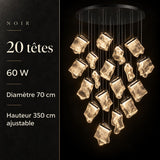 Lustre de luxe au design moderne - LED