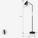 Lampadaire sur pied à tête rotative, design moderne