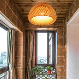 Plafonnier/ Suspension en bambou naturel au design minimaliste et moderne