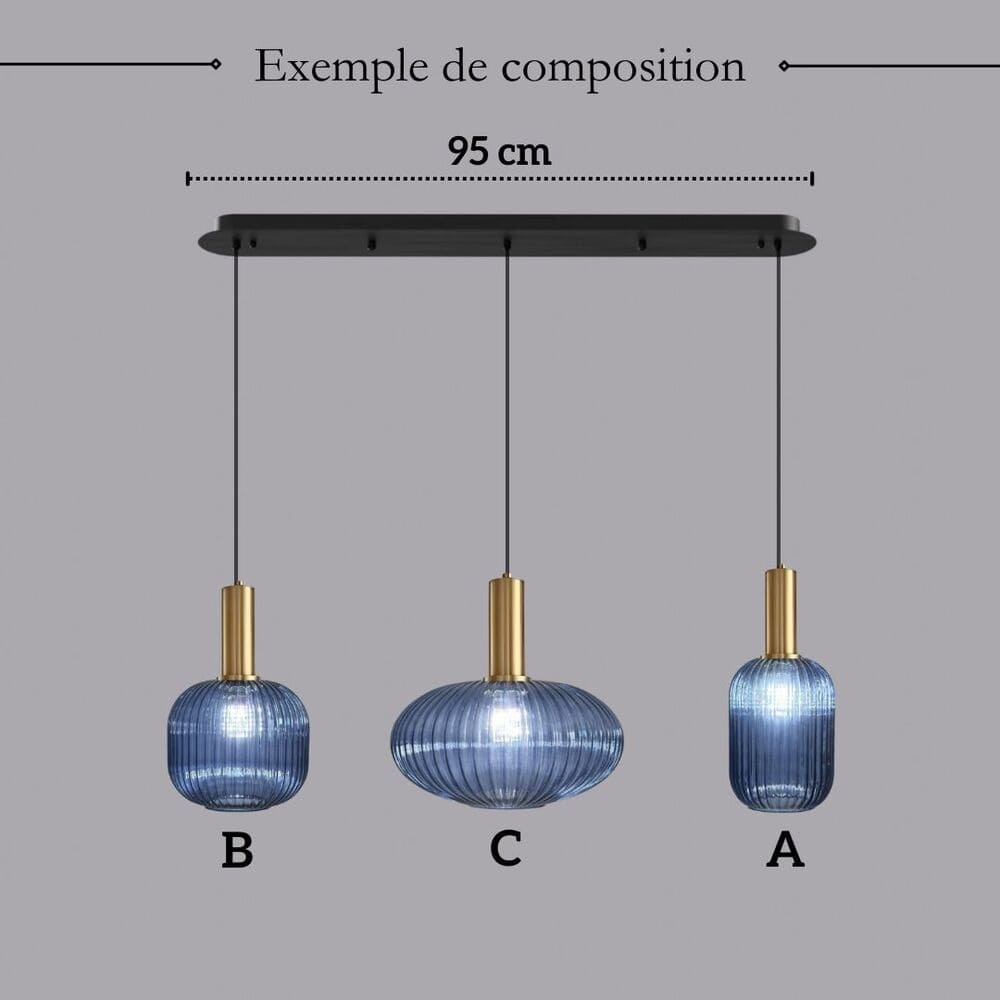 Suspension en verre | Vintage
