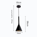 Suspension couleur aux choix en bois et aluminium au design nordique moderne en forme de bouteille
