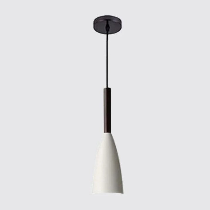 Suspension couleur aux choix en bois et aluminium au design nordique moderne en forme de bouteille