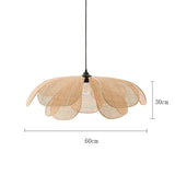 Suspension aérienne rotin | Style floral bohème