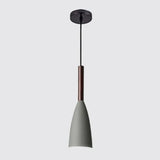 Suspension couleur aux choix en bois et aluminium au design nordique moderne en forme de bouteille