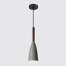 Suspension couleur aux choix en bois et aluminium au design nordique moderne en forme de bouteille