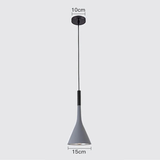 Suspension couleur aux choix en bois et aluminium au design nordique moderne en forme de bouteille