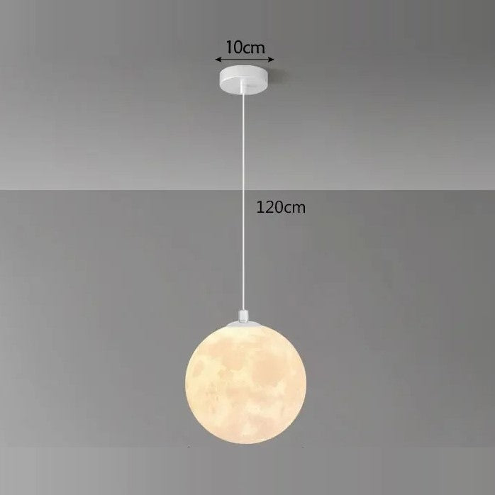 Moon Pendant Light | Galaxy Pendant Light | Hanging Moon Lamp