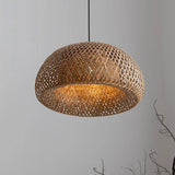 Plafonnier/ Suspension en bambou naturel au design minimaliste et moderne
