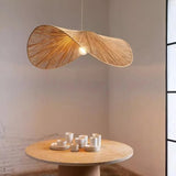 Suspension corde naturelle rotin | Style wabi sabi