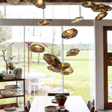 Suspension design verre soufflé | Style aérien contemporain