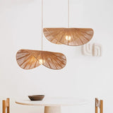 Suspension corde naturelle rotin | Style wabi sabi