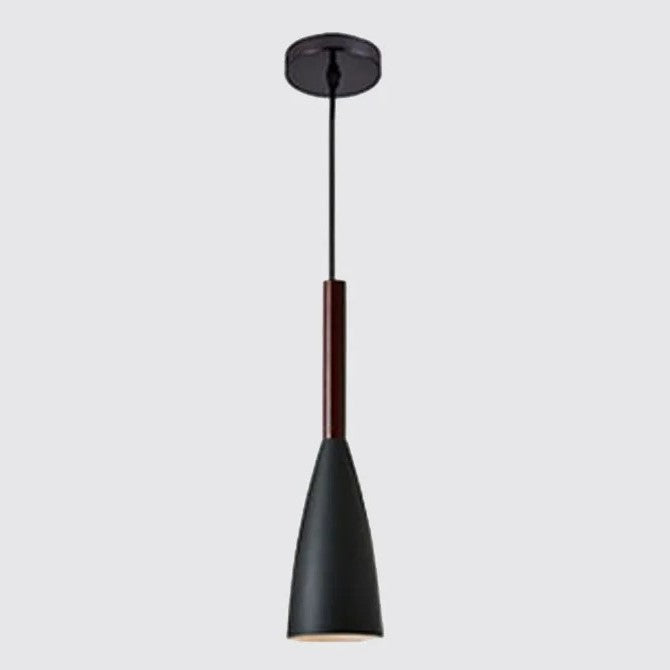 Suspension couleur aux choix en bois et aluminium au design nordique moderne en forme de bouteille