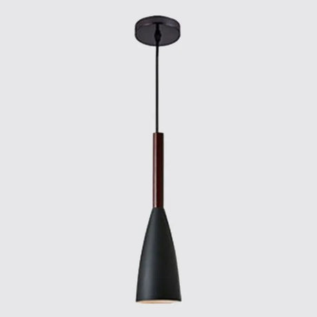 Suspension couleur aux choix en bois et aluminium au design nordique moderne en forme de bouteille