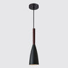 Suspension couleur aux choix en bois et aluminium au design nordique moderne en forme de bouteille