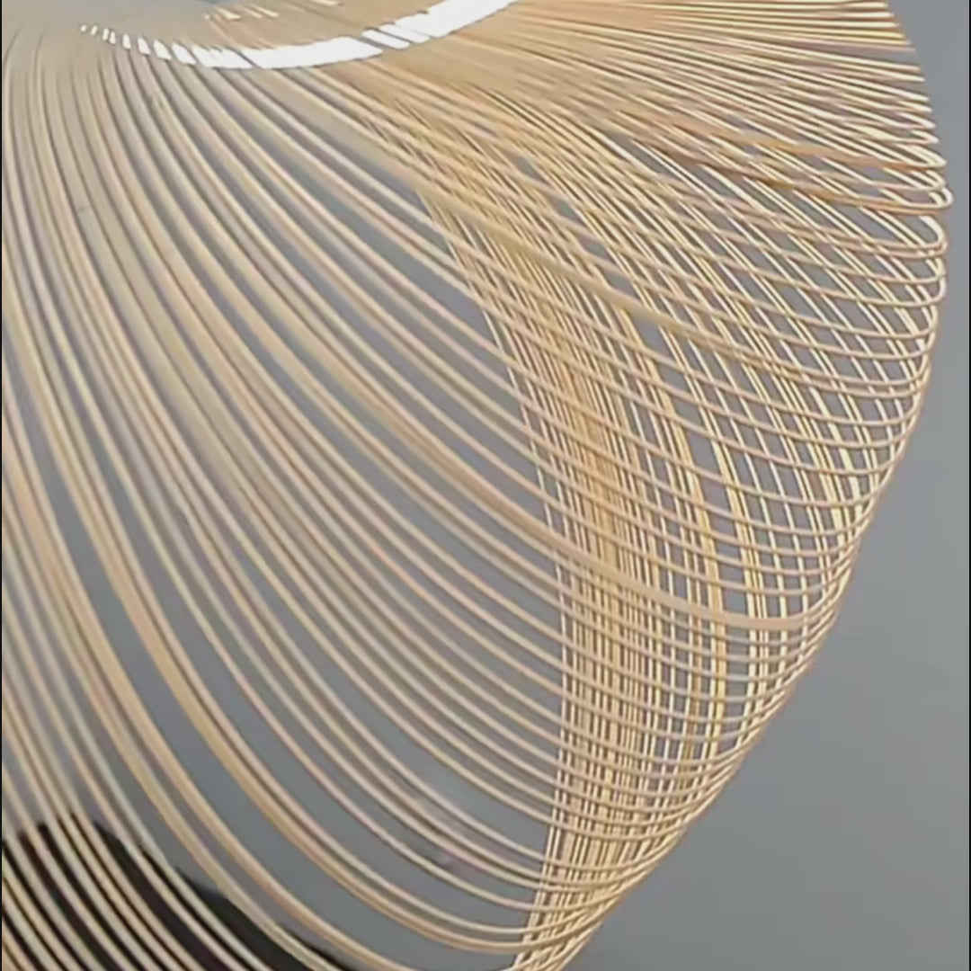 Suspension bois design | Style wabi sabi