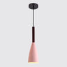 Suspension couleur aux choix en bois et aluminium au design nordique moderne en forme de bouteille