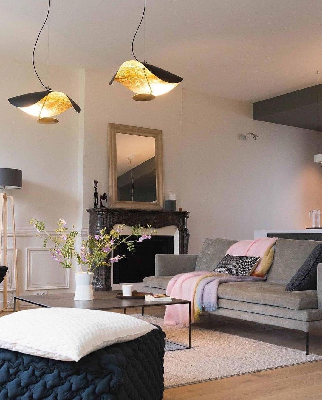 Suspension élégante noir & Or | Style contemporain