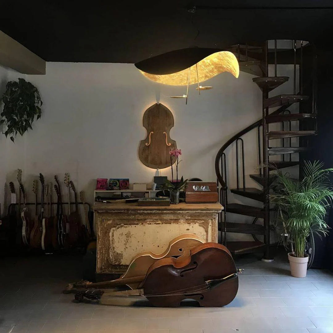 Suspension élégante noir & Or | Style contemporain