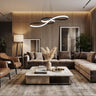 Suspension LED élégante en aluminium | Clef de sol